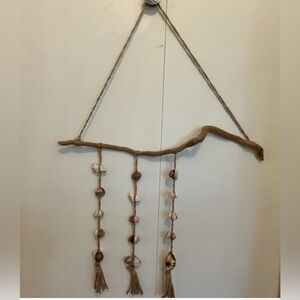 Maui driftwood and shell wall decor